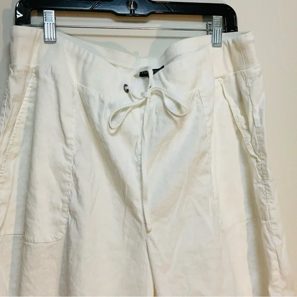 Eileen Fisher White Woman’s Joggers 1X Parachute Pants Utility Draw String Relax - Picture 5 of 8